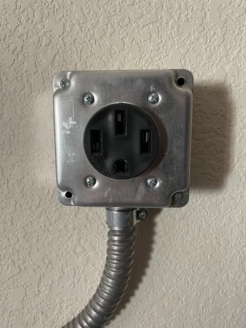 NEMA 14-50 outlet installed for Electrical Panel Upgrade in St. Peter